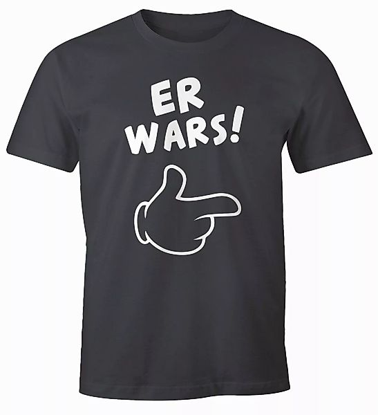 MoonWorks Print-Shirt Herren T-Shirt Er wars günstig online kaufen