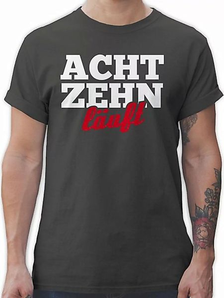 Shirtracer T-Shirt Achtzehn Läuft 18. Geburtstag günstig online kaufen
