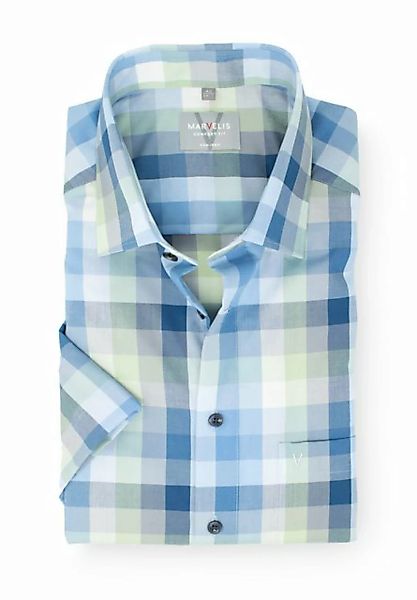 MARVELIS Kurzarmhemd Kurzarmhemd - Comfort Fit - Kariert - Grün günstig online kaufen