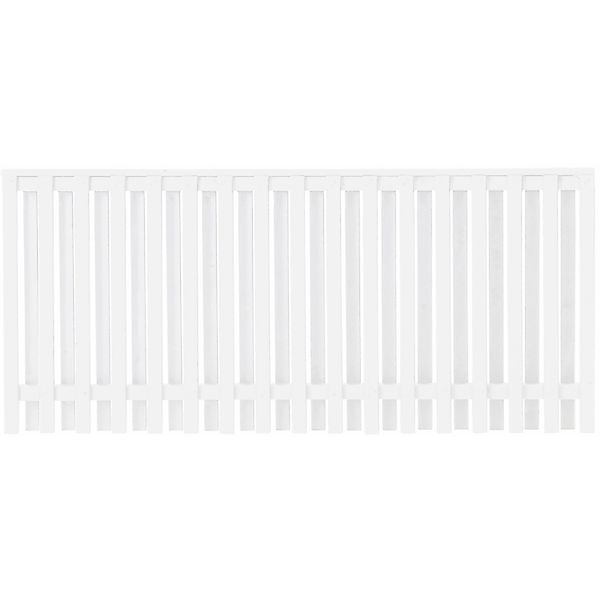 Vorgartenzaun Nagano Nadelholz Weiß 180 cm x 80 cm günstig online kaufen