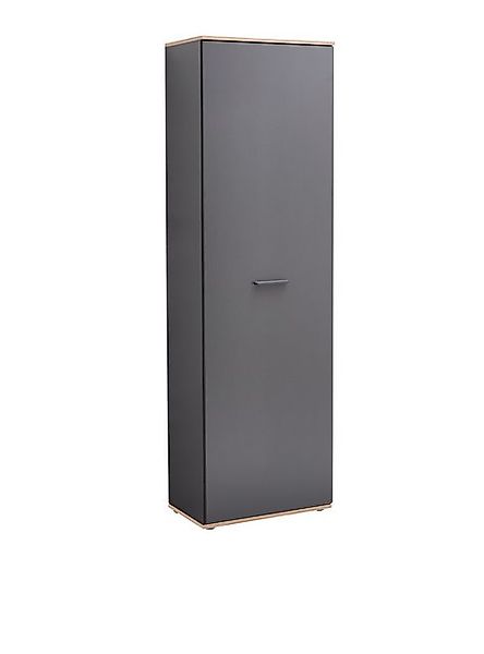 PREISBRECHER Garderobenschrank Fynn in Anthrazit / Artisan Eiche Dekor - 60 günstig online kaufen