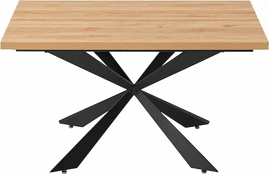 Home affaire Esstisch »Cusey« Melaminbeschichtung mit naturgetreuer Holzmas günstig online kaufen