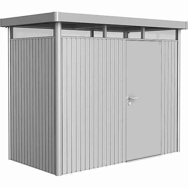 Biohort Metall-Gerätehaus HighLine Silber-Metallic 3,5 m² Einzeltür günstig online kaufen