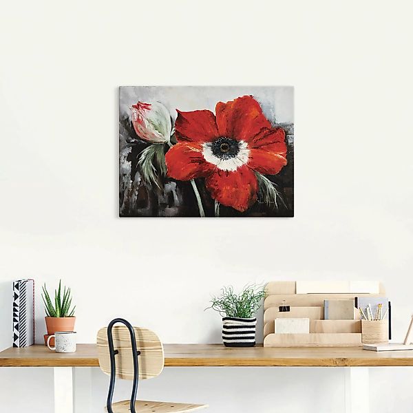 Artland Leinwandbild "Mohnblumen in voller Blüte", Blumen, (1 St.), auf Kei günstig online kaufen