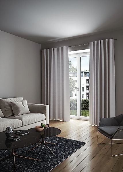 my home Vorhang "LONDON" verdeckte Schlaufen 1 Stk. tlg. Sicht- und Lichtsc günstig online kaufen