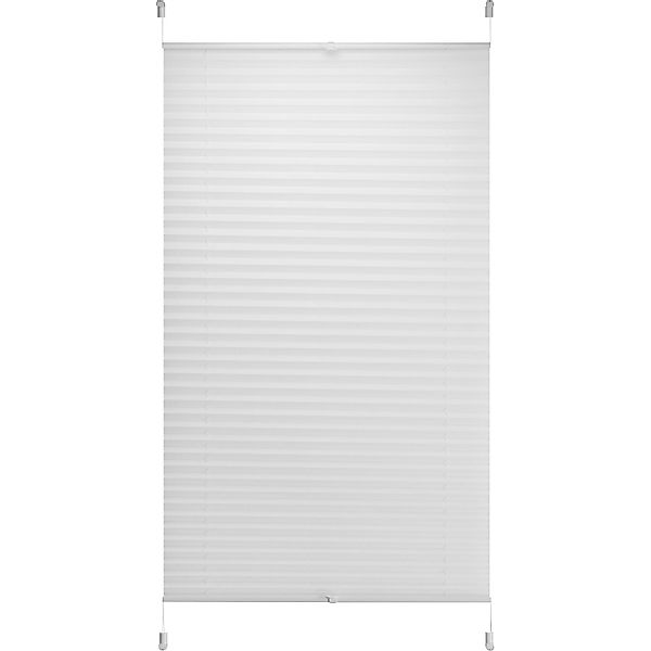 Tageslicht-Spannplissee Valeria 90 cm x 130 cm Weiß günstig online kaufen