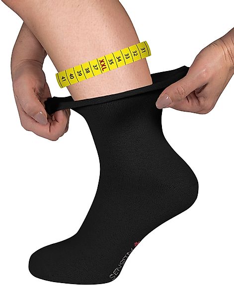 Fußgut Gesundheitssocken ""Sensitiv Elegant Socken" feine Strickung, druckf günstig online kaufen