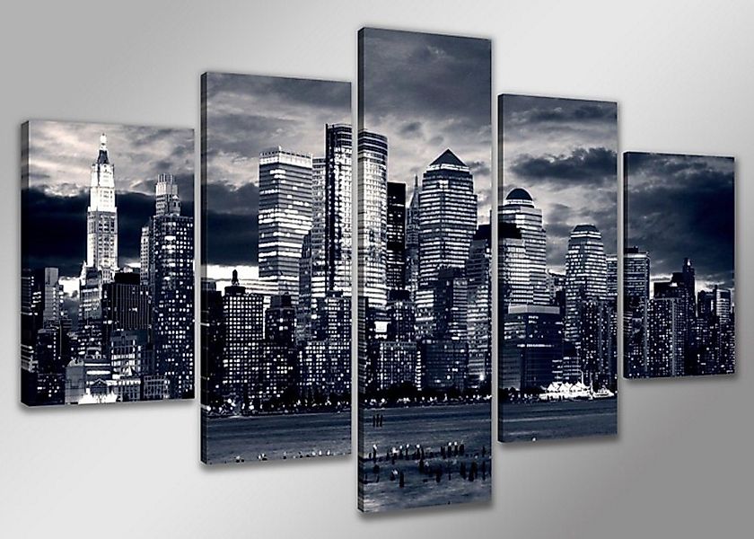 Visario Bild 5 er Set auf Leinwand, sofort aufhängbar, gerahmt, 160 x 80 cm günstig online kaufen