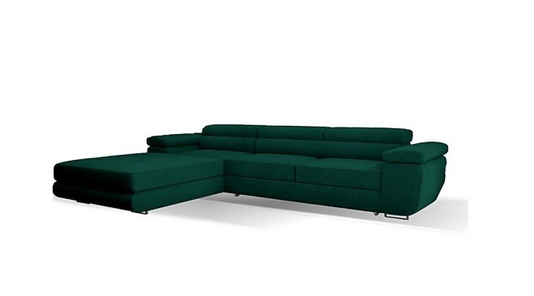 Goldstoff Ecksofa platzsparende Schlafcouch mit Stauraum, Eckcouch mit vers günstig online kaufen