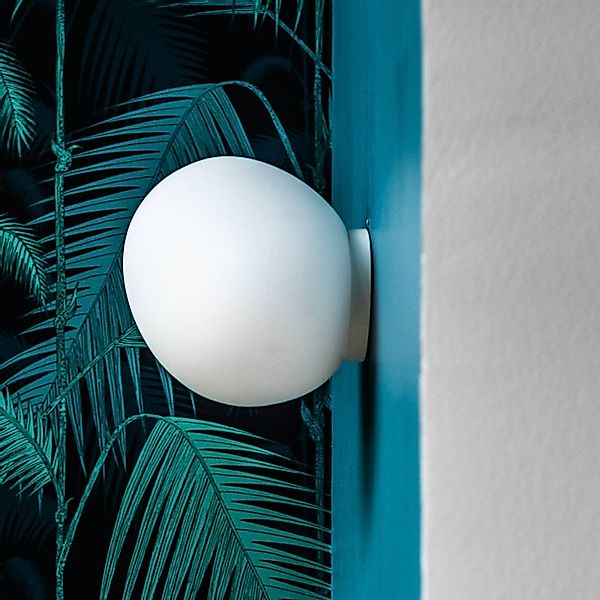 Foscarini Gregg piccola Wandleuchte weiß IP40 günstig online kaufen