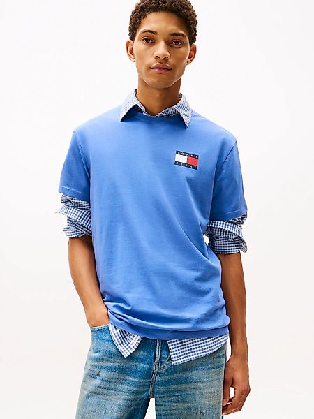 Tommy Jeans T-Shirt "TJM SLIM FIT ESSENTIAL FLAG" Mit Rundhalsausschnitt günstig online kaufen