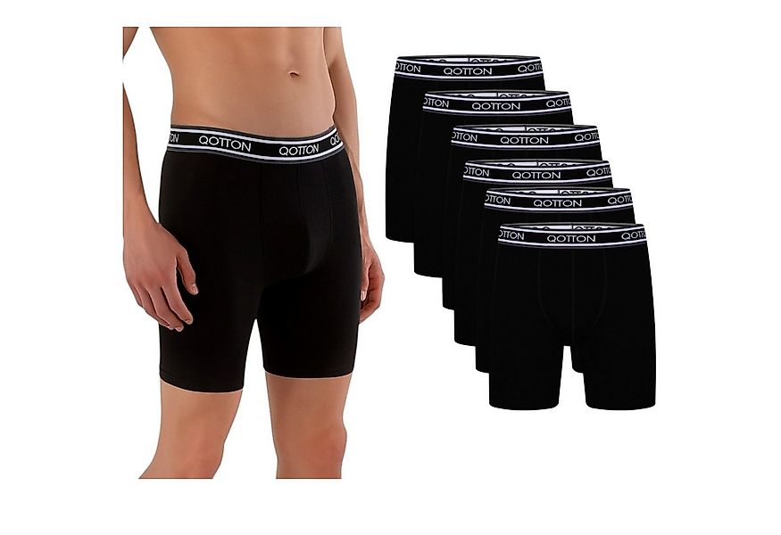 Qotton Boxershorts Langes Bein 6er Pack Baumwolle Boxershorts Unterwäsche H günstig online kaufen