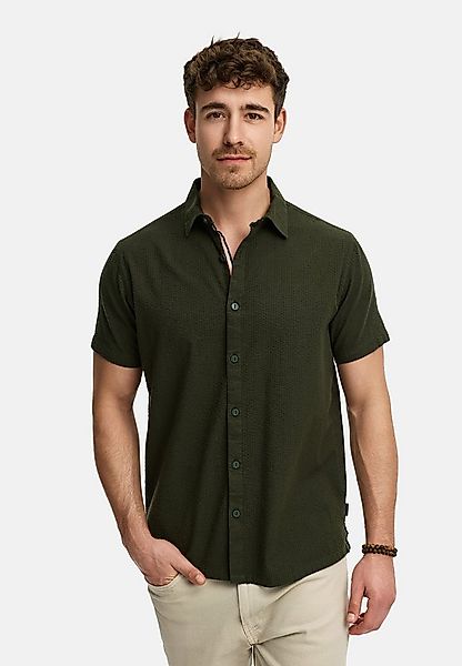 Indicode Kurzarmhemd Herren INMaribo Herrenhemd Kurzarm aus Seersucker-Mate günstig online kaufen