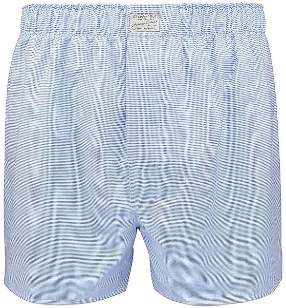 Steppin' Out Boxershort Dobby Print Blau - Größe S günstig online kaufen