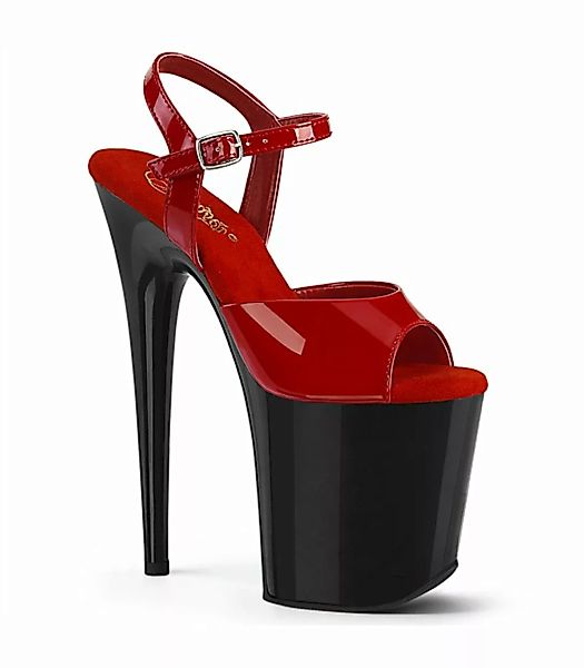 FLAMINGO-809 High Heels Sandalette - Rot/Schwarz | Pleaser  (Schuhgröße: EU günstig online kaufen