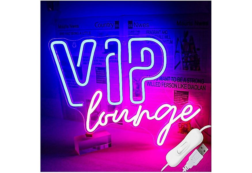 JIBENNEON LED Lichtleiste Neonsign Lampe VIP Lounge Vice City LED Dekolicht günstig online kaufen