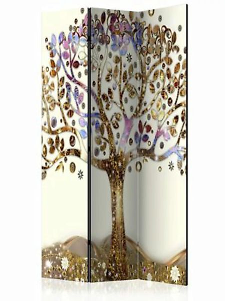 artgeist Paravent Golden Tree [Room Dividers] braun-kombi Gr. 135 x 172 günstig online kaufen