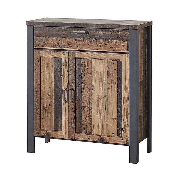 Innostyle Mehrzweckschrank Schuhschrank CARDIFF - 94 cm Vintage Style Mix d günstig online kaufen
