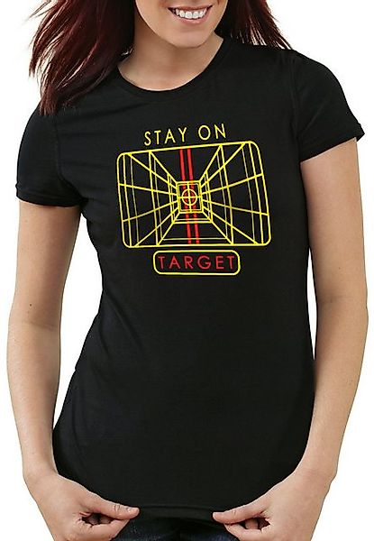 style3 T-Shirt Stay on Target X-Wing todesstern krieg wars imperium der ste günstig online kaufen