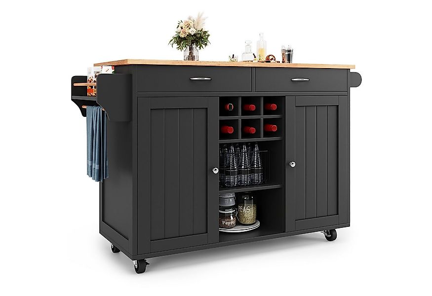 i@home Küchenwagen Moderne Kücheninsel(102×45×92cm), Küchenschrank, Multifu günstig online kaufen