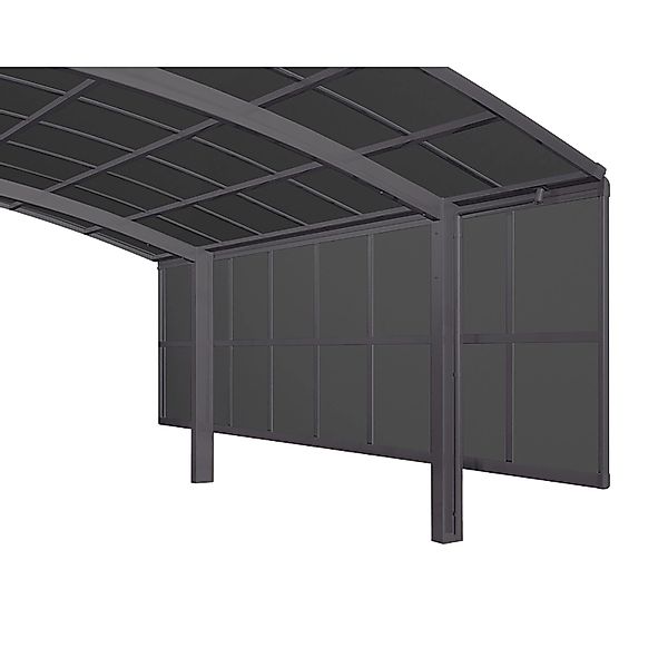 Ximax Carport Seitenwand 2 Module 150 cm Schwarz Sonderfertigung günstig online kaufen