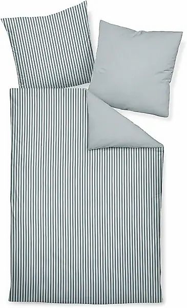 Janine Janine Edelflanell Bettwäsche Chinchilla S 78060 silber Größe:  155x günstig online kaufen