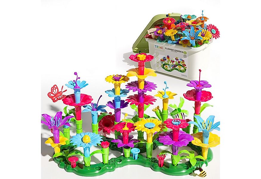 TEMI 91/138/224 PCS Blumen Garten Gebäude Spielzeug Spielbausteine, (Set, 9 günstig online kaufen