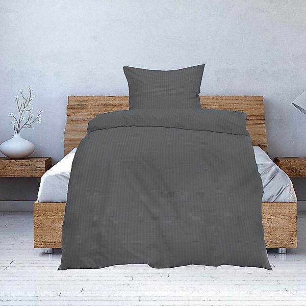 Casa Colori Bettwäsche Seersucker Bettwäsche 135x200 günstig online kaufen