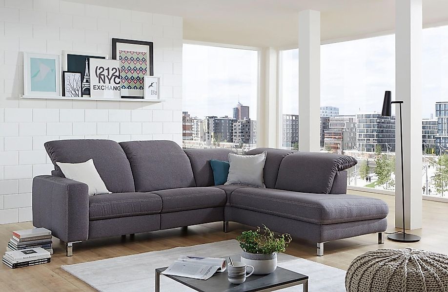 3C Candy Ecksofa "Homely bequem und komfortabel, mit verstellbaren Kopfteil günstig online kaufen