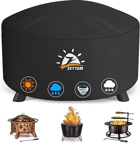 LuxusKollektion Schutzplane Schutzhülle Feuerschale 80cm 600D günstig online kaufen