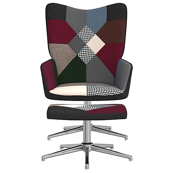 vidaXL Relaxsessel mit Hocker Patchwork Stoff Modell 8 günstig online kaufen