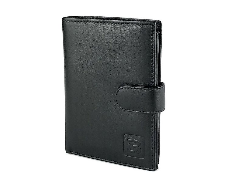 L&B Geldbörse + RFID-Schutz & 7 Kartenfächer, Leder Portemonnaie >2652< Gel günstig online kaufen