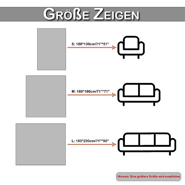 BTTO Sofahusse Gestrickte Sofadecke,Sofabezug,3 Farben Couchschutz,1/2/3 günstig online kaufen