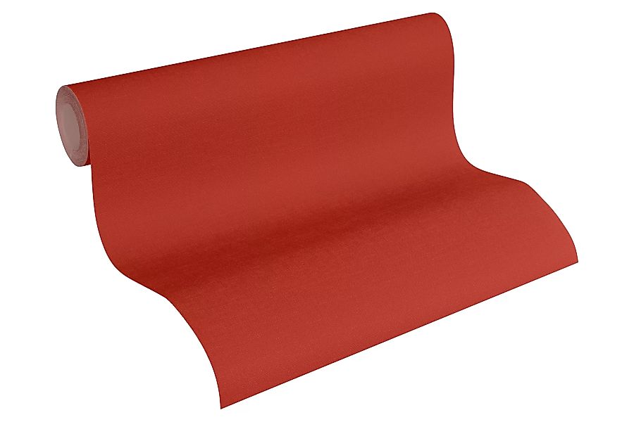 Bricoflor Einfarbige Tapete in Rot Terracotta Vliestapete im Uni Stil mit S günstig online kaufen