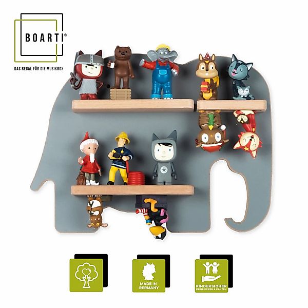 Boarti Wandregal "Regal Elefant Kinder Toniebox Tonies Figuren" günstig online kaufen