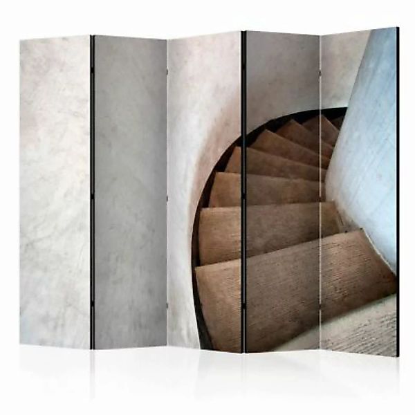 artgeist Paravent Spiral stairs II [Room Dividers] grau-kombi Gr. 225 x 172 günstig online kaufen