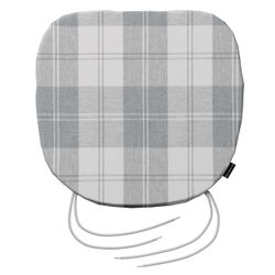 Stuhlkissen Marcus mit Bindeschnur, weiß-grau , 40 x 37 x 2,5 cm, Edinburgh günstig online kaufen