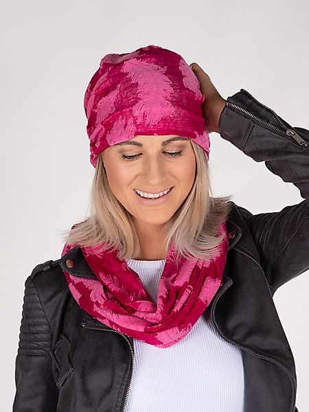 styleBREAKER Loop Loop Schal mit Feder günstig online kaufen