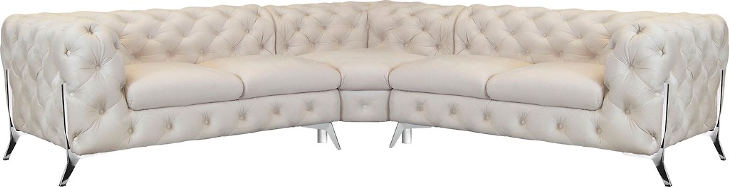 Home affaire Chesterfield-Sofa "Amaury L-Form" Chesterfield-Optik, Breite/T günstig online kaufen