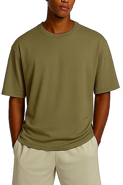 Reichstadt T-Shirt Reichstadt Shoulder Drop Herren T-Shirt 25RS071 in kräft günstig online kaufen