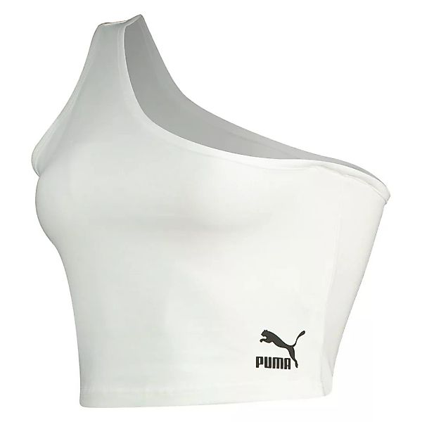 Puma Select Classics Asymmetric Bandeau Ärmelloses T-shirt L Puma White günstig online kaufen