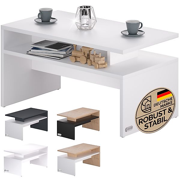 Couchtisch Sacramento Weiß 95x55x50cm günstig online kaufen