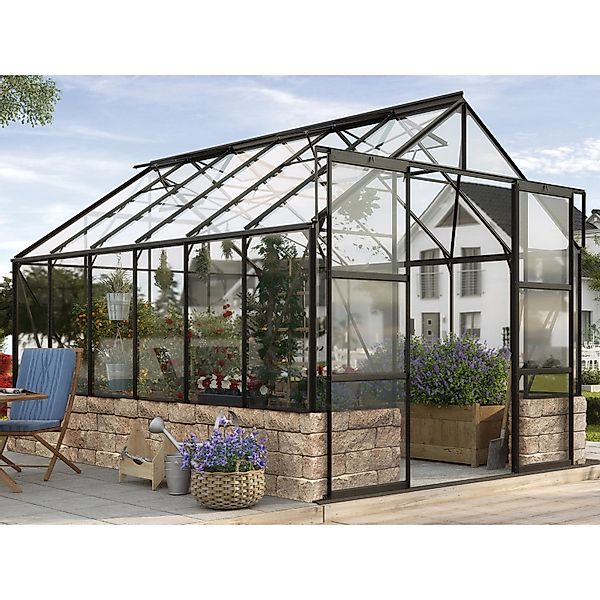 Vitavia Gewächshaus Cassandra 9900 Schwarz 9,9 m² günstig online kaufen