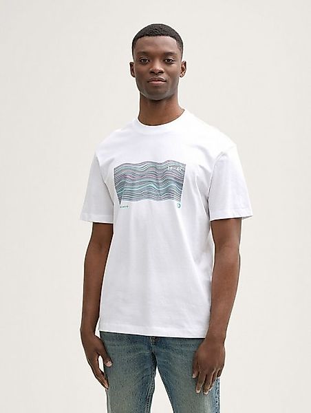 TOM TAILOR Denim T-Shirt Relaxed Fit T-Shirt mit Print günstig online kaufen