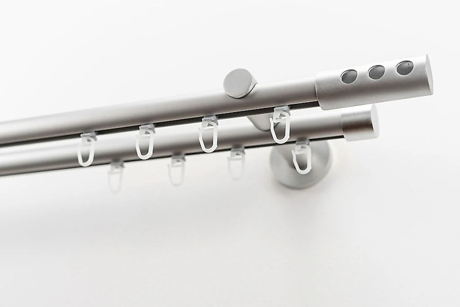 GARESA Gardinenstange "EASY" Ø 20 mm 2 läufig-läufig Wunschmaßlänge günstig online kaufen