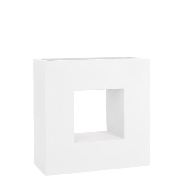 Pflanzwerk Hochbeet Pflanzkübel Vista Premium Frostbeständig 66 cm Weiß günstig online kaufen