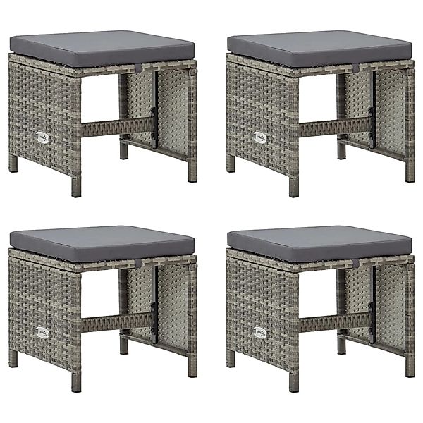 vidaXL Gartenstuhl Gartenhocker 4 Stk. mit günstig online kaufen