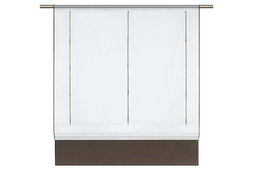 Joyswahl Raffrollo Gina, mit Stangendurchzug, Voile Bändchenrollo,Tunnelzug günstig online kaufen