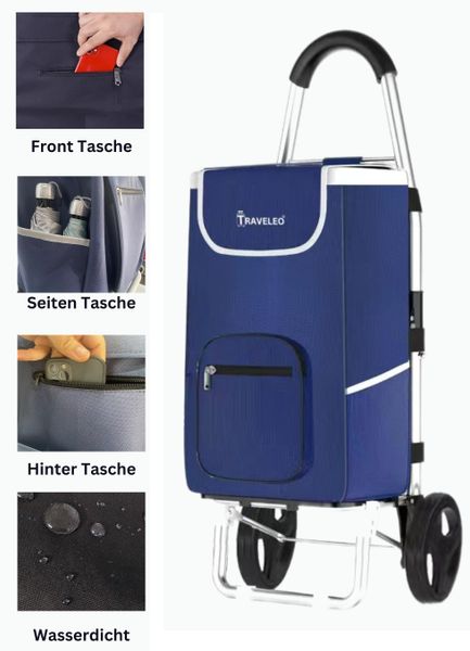 Cheffinger Einkaufstrolley 56L Einkauf Trolley - günstig online kaufen