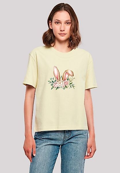 F4NT4STIC T-Shirt Blumen Osterhasen Ohren Dekor Premium Qualität günstig online kaufen